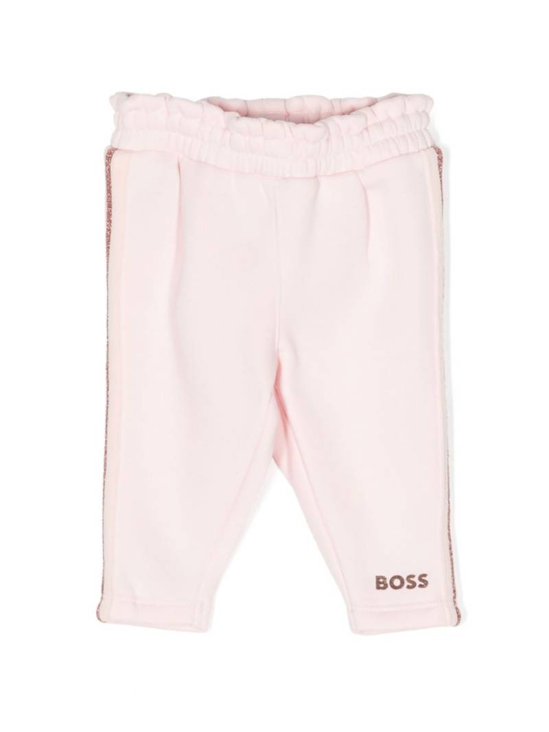 BOSS Kidswear glitter-detail track pants - Pink von BOSS Kidswear