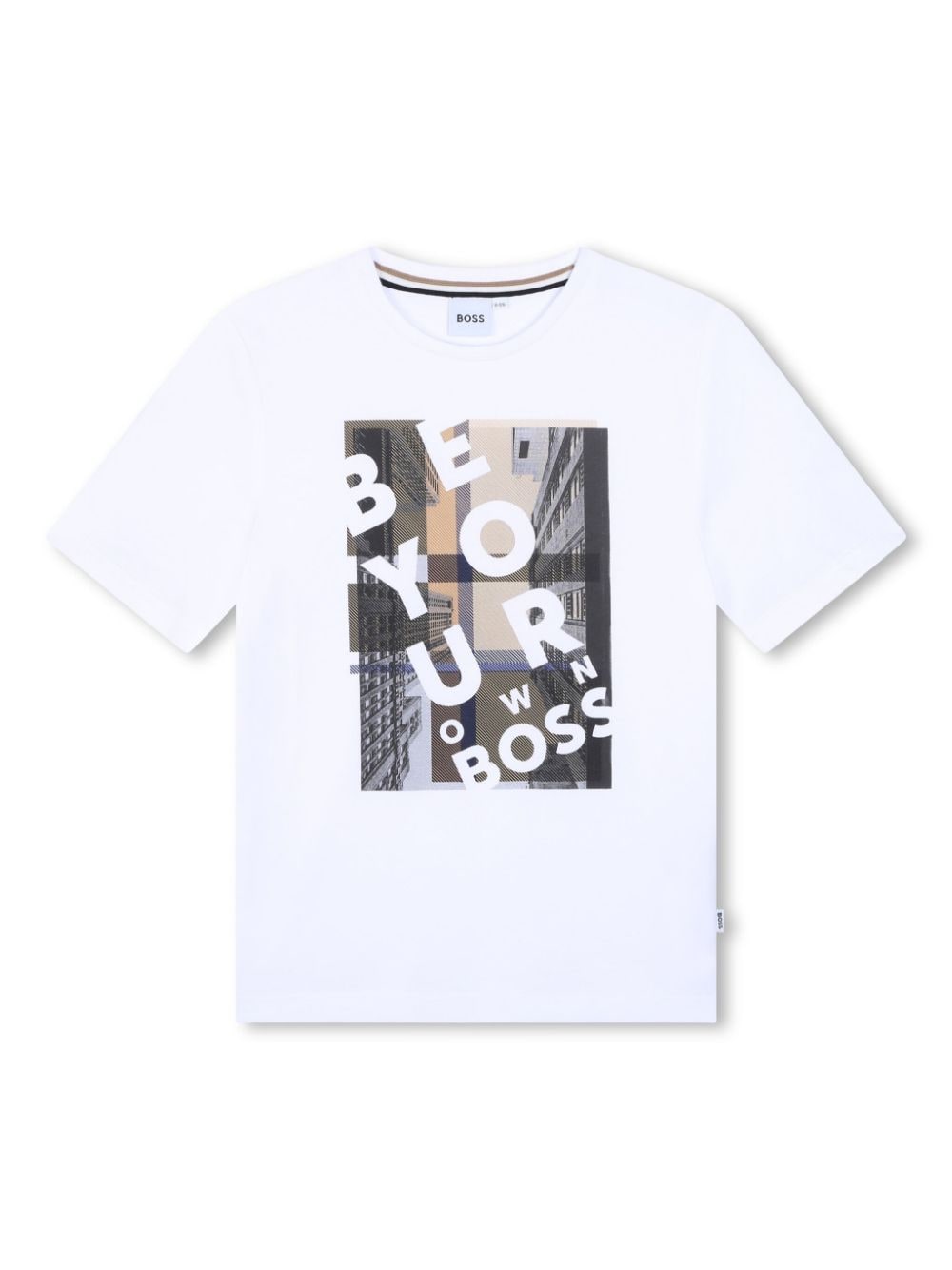 BOSS Kidswear graphic-print cotton T-shirt - White von BOSS Kidswear