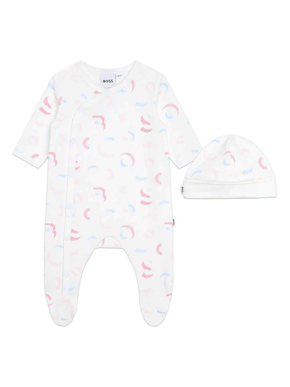 BOSS Kidswear graphic-print organic cotton pajamas (set of two) - White von BOSS Kidswear