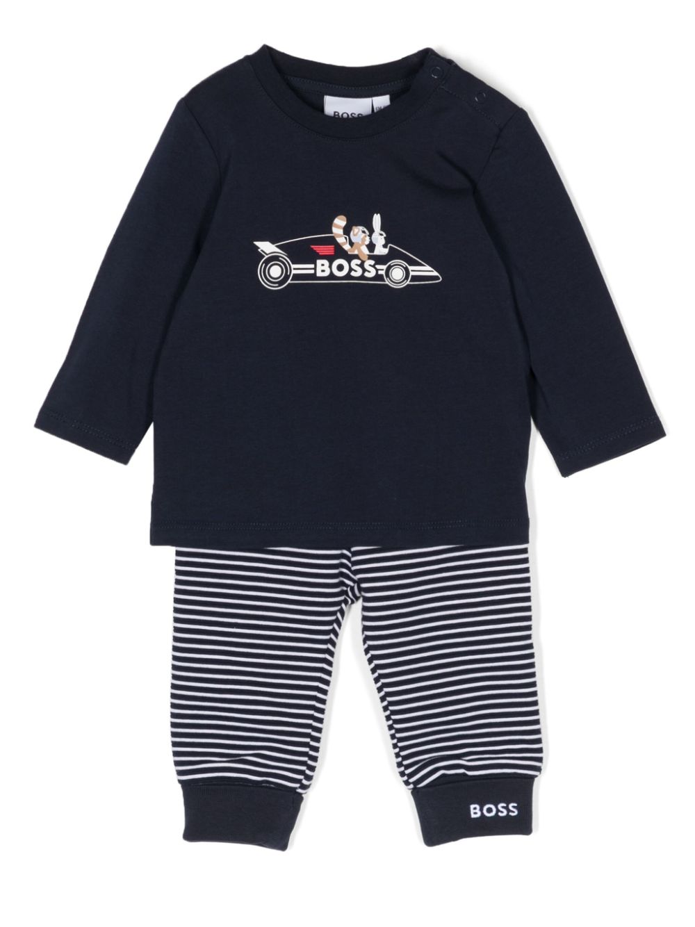 BOSS Kidswear graphic-print trouser set - Blue von BOSS Kidswear