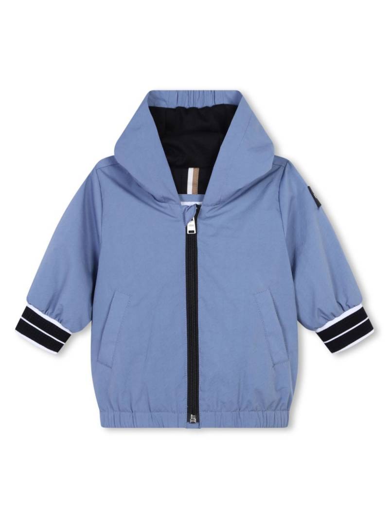 BOSS Kidswear hooded raincoat - Blue von BOSS Kidswear