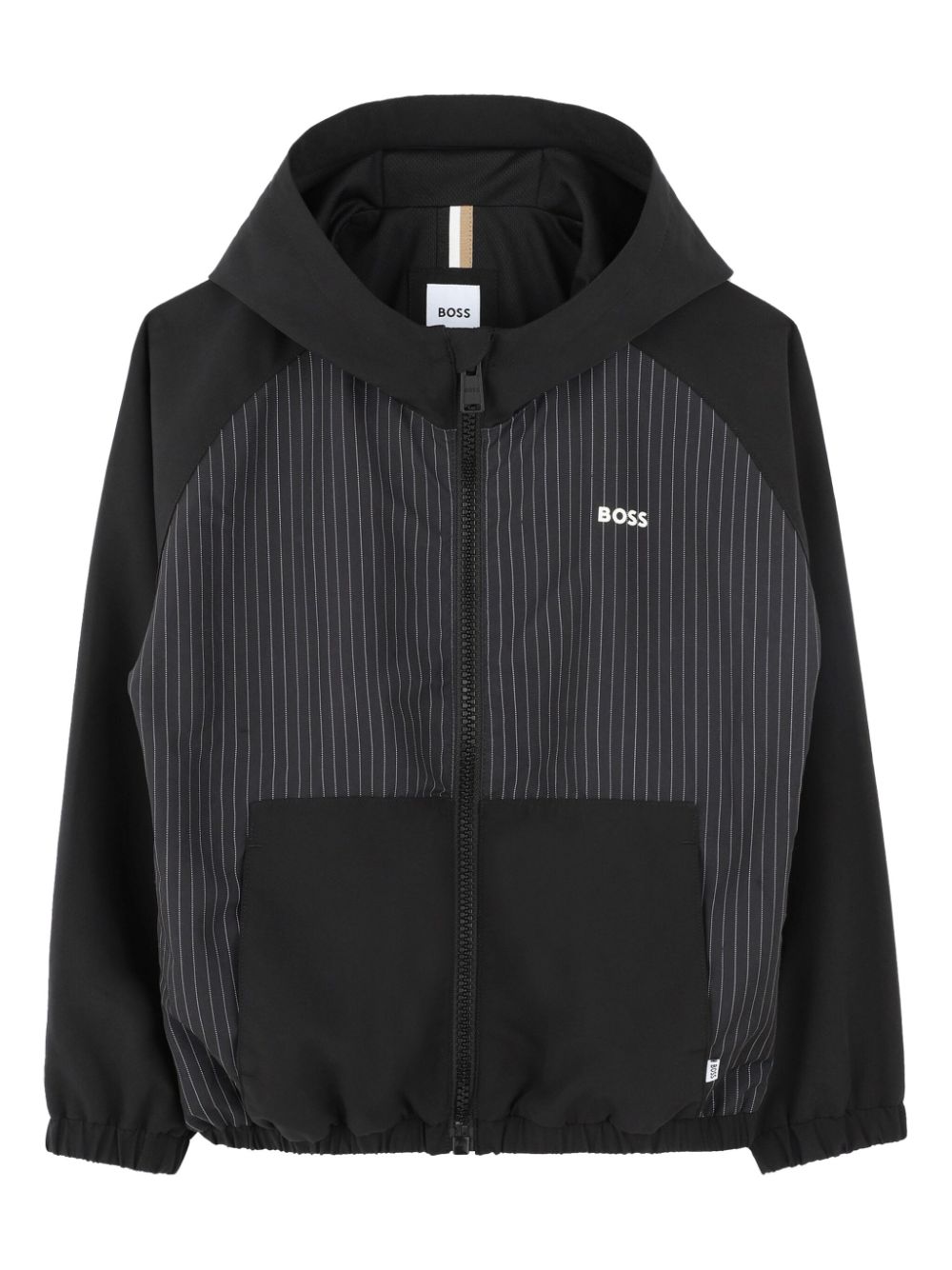 BOSS Kidswear hooded windbreaker jacket - Black von BOSS Kidswear