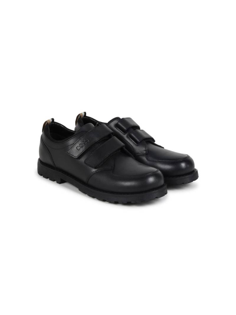 BOSS Kidswear leather derby shoes - Black von BOSS Kidswear