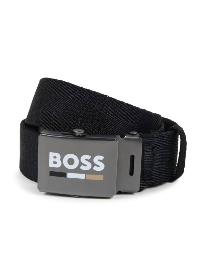 BOSS Kidswear log-buckle adjustable belt - Blue von BOSS Kidswear