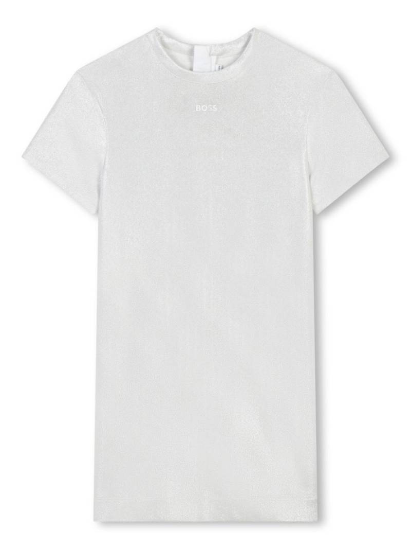 BOSS Kidswear logo T-shirt dress - White von BOSS Kidswear