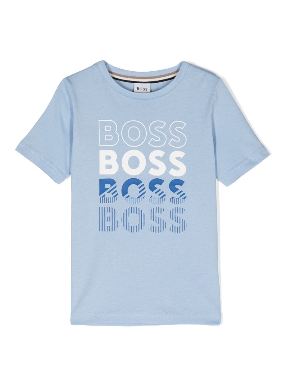 BOSS Kidswear logo-appliqué cotton T-shirt - Blue von BOSS Kidswear