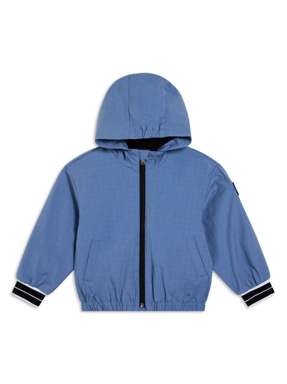 BOSS Kidswear logo-appliqué windbreaker - Blue von BOSS Kidswear