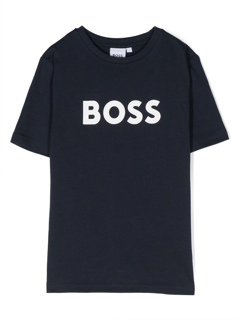 BOSS Kidswear logo-embossed T-shirt - Blue von BOSS Kidswear