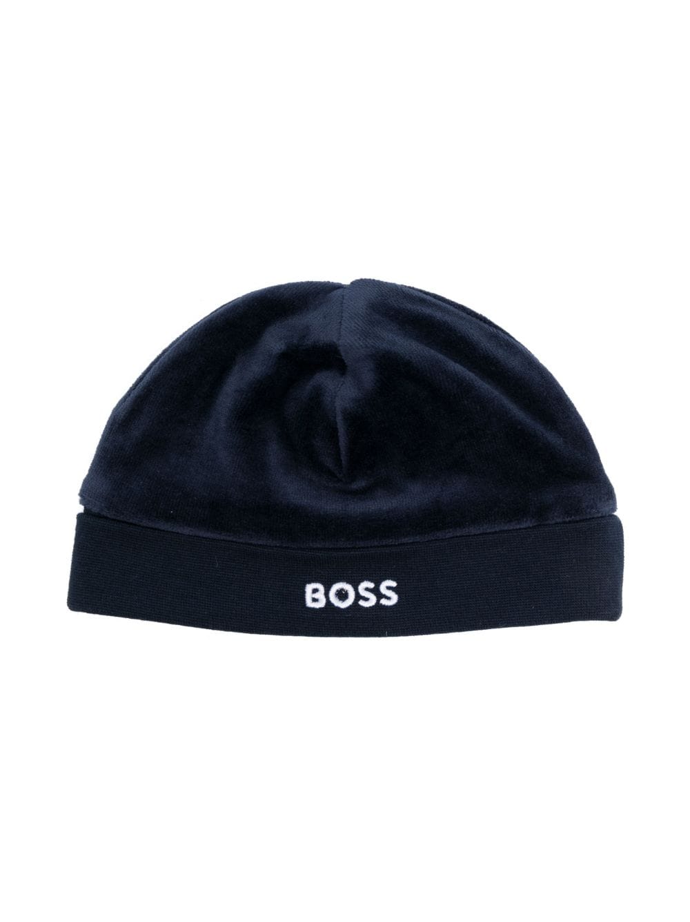 BOSS Kidswear logo-embroidered beanie - Blue von BOSS Kidswear