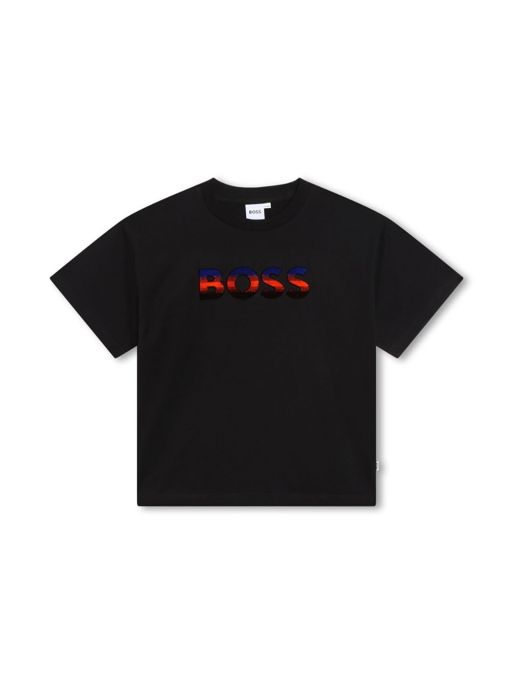 BOSS Kidswear logo-embroidered cotton T-shirt - Black von BOSS Kidswear