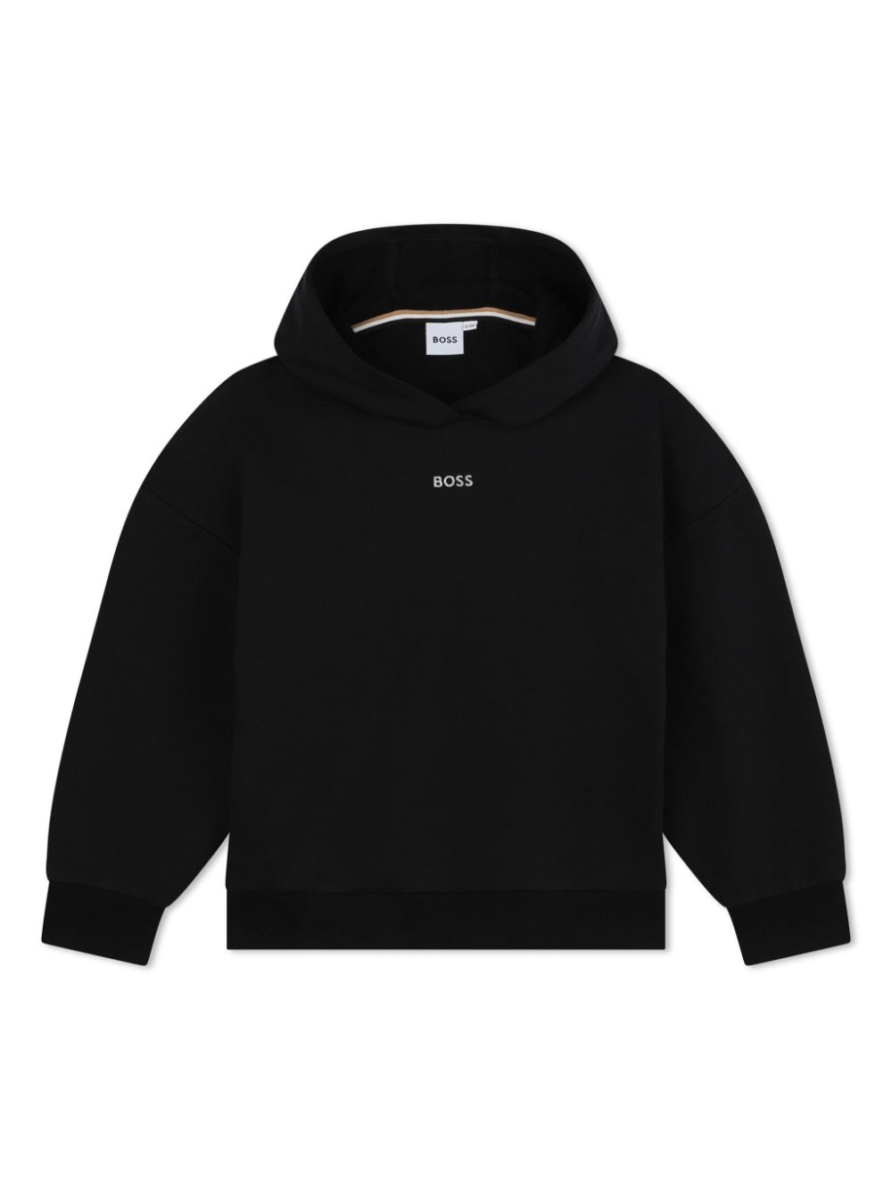 BOSS Kidswear logo-embroidered hoodie - Black von BOSS Kidswear