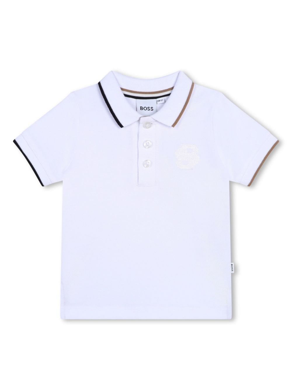 BOSS Kidswear logo-embroidered polo shirt - White von BOSS Kidswear