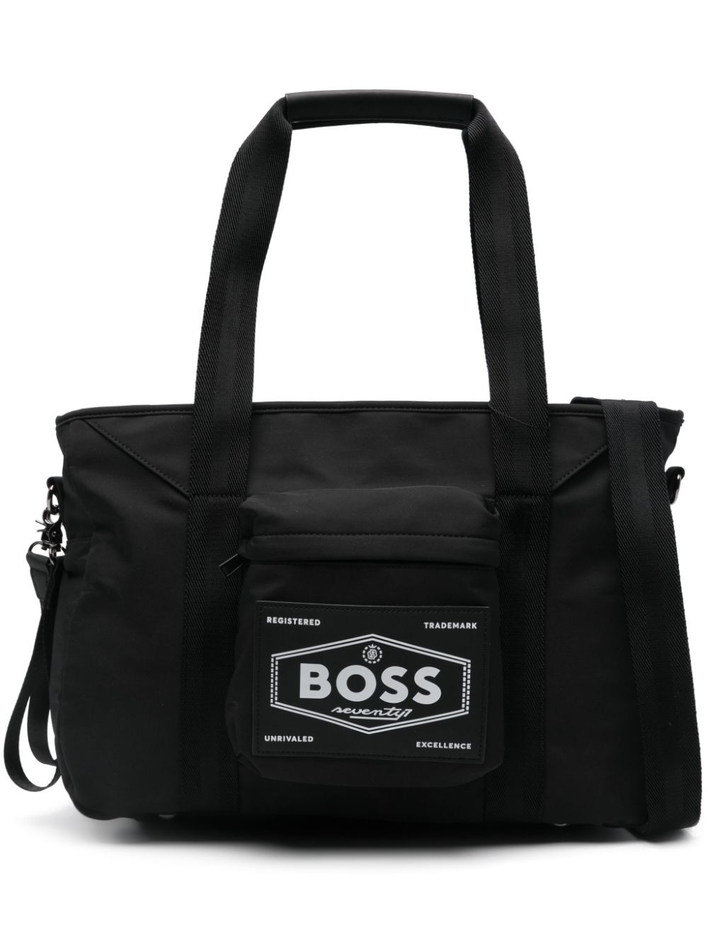 BOSS Kidswear logo-patch changing bag - Black von BOSS Kidswear