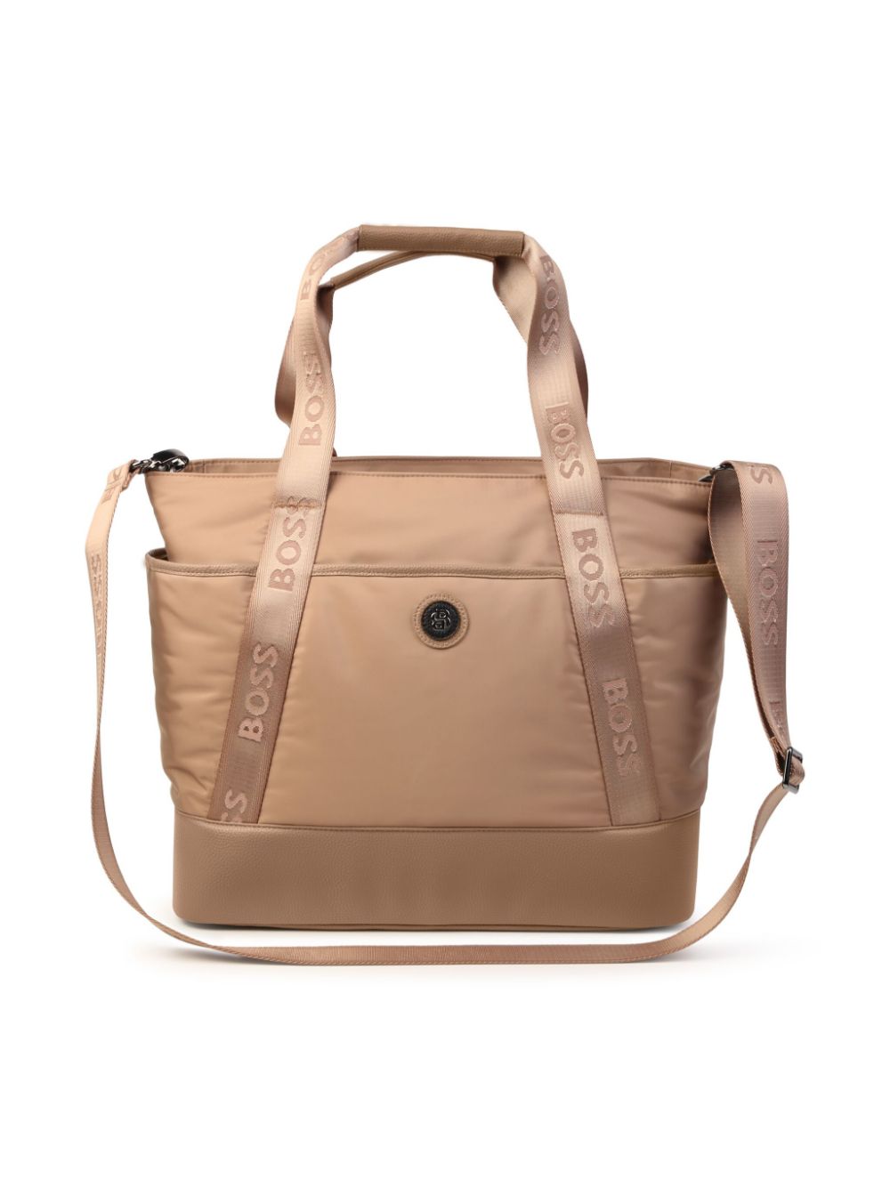 BOSS Kidswear logo-patch changing bag - Neutrals von BOSS Kidswear