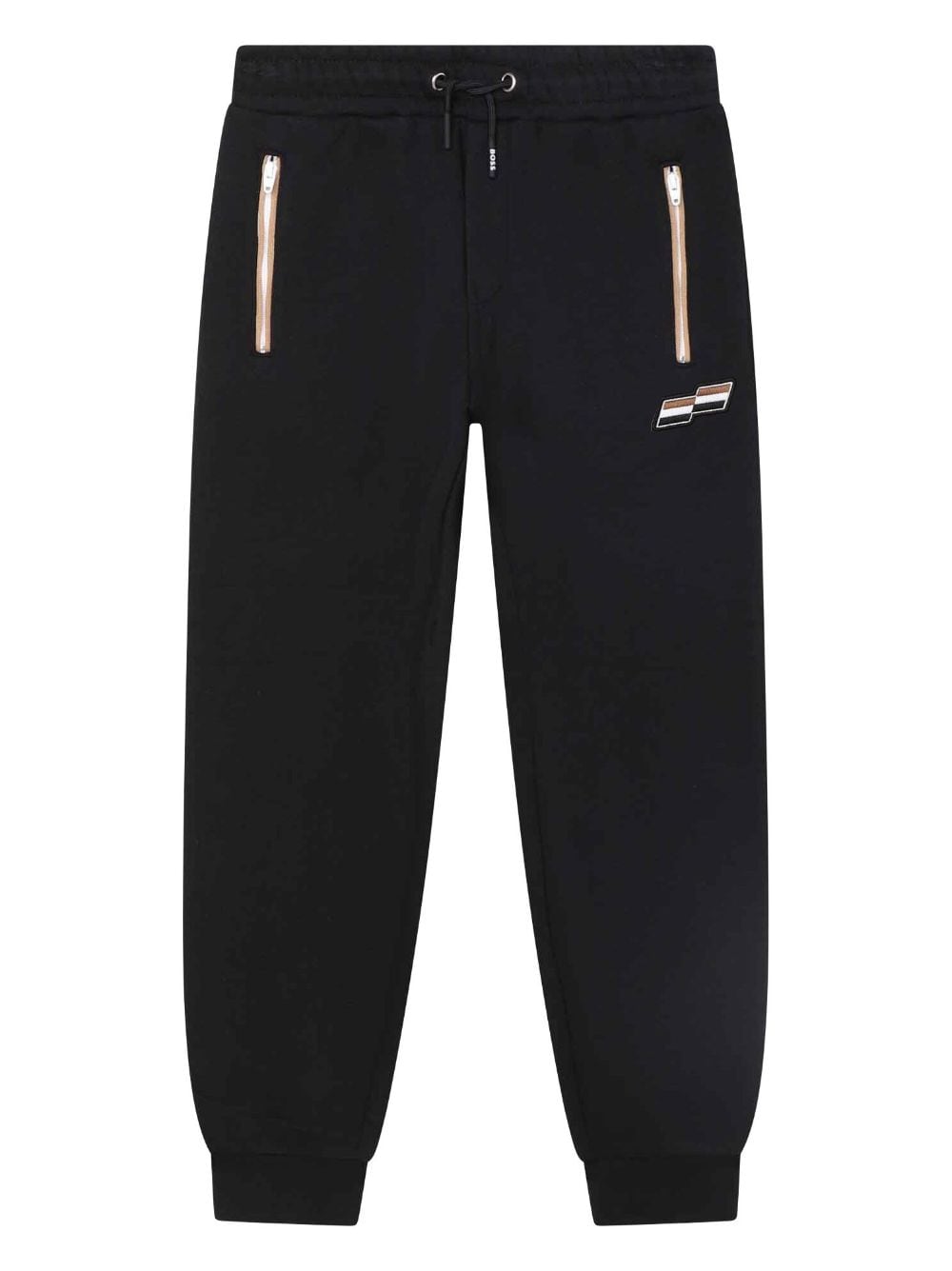 BOSS Kidswear logo-patch track pants - Black von BOSS Kidswear