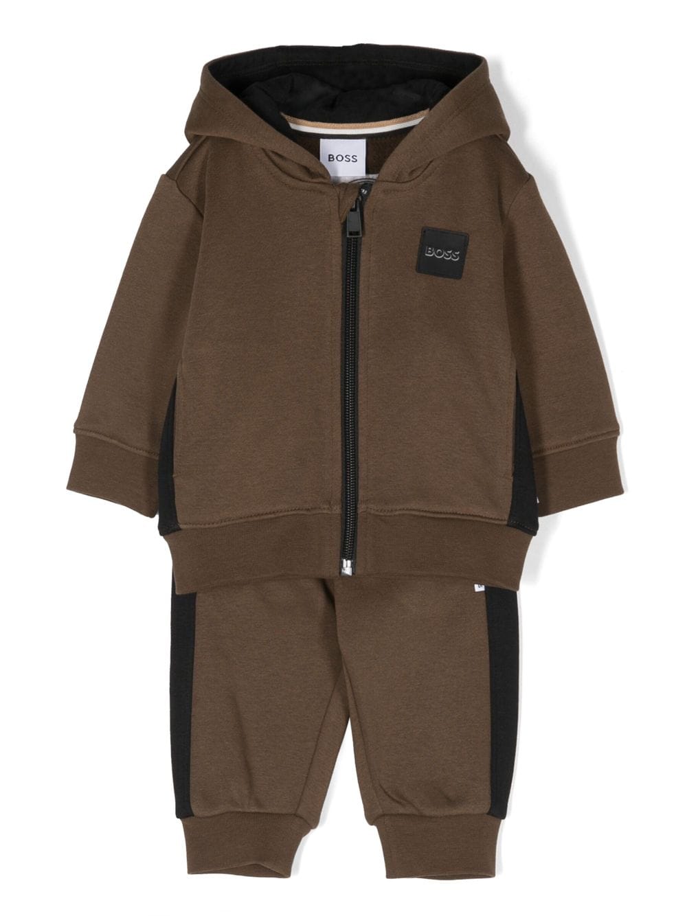 BOSS Kidswear logo-patch tracksuit set - Brown von BOSS Kidswear