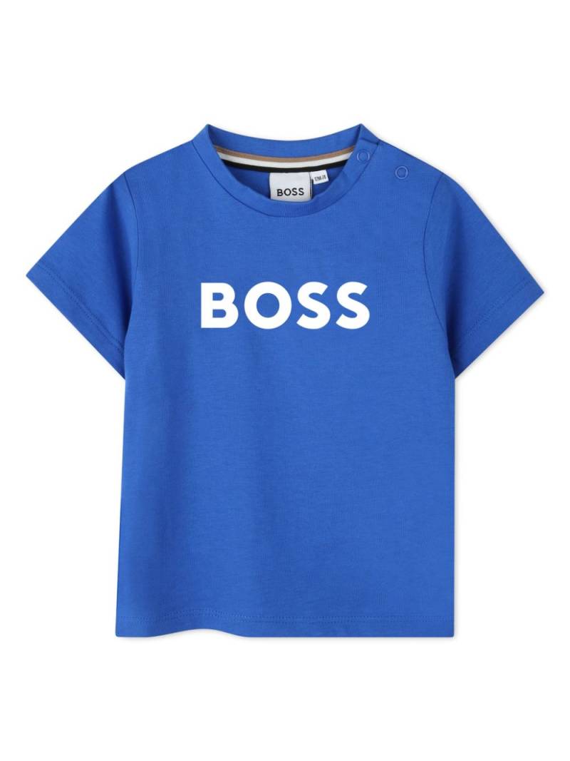 BOSS Kidswear logo-print T-shirt - Blue von BOSS Kidswear