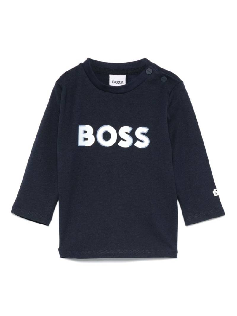 BOSS Kidswear logo-print T-shirt - Blue von BOSS Kidswear