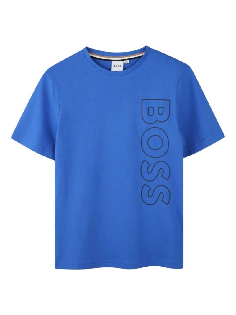 BOSS Kidswear logo-print T-shirt - Blue von BOSS Kidswear