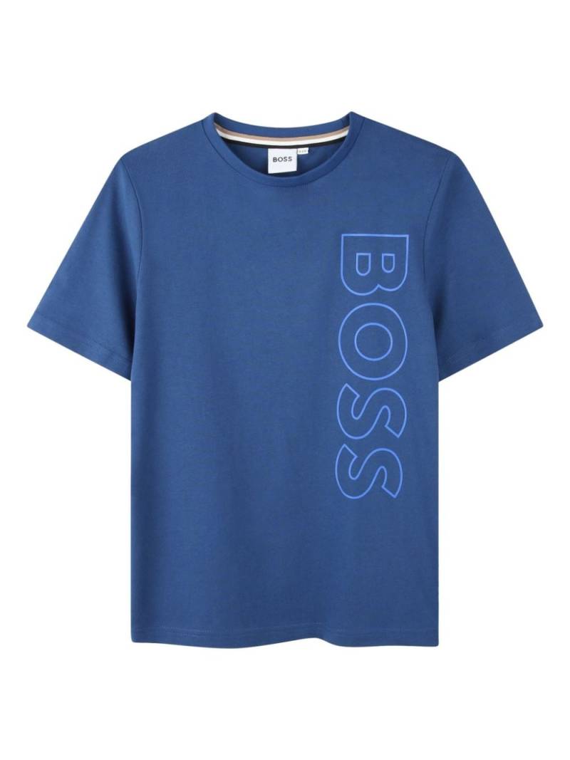 BOSS Kidswear logo-print T-shirt - Blue von BOSS Kidswear