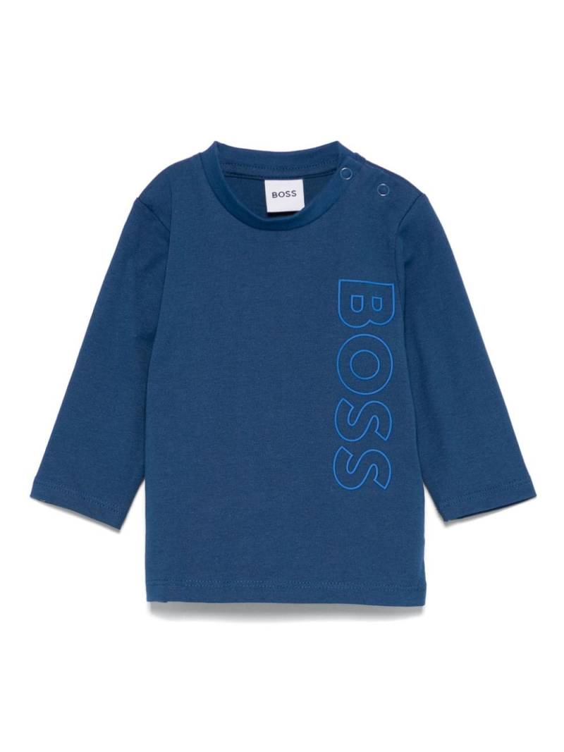 BOSS Kidswear logo-print T-shirt - Blue von BOSS Kidswear