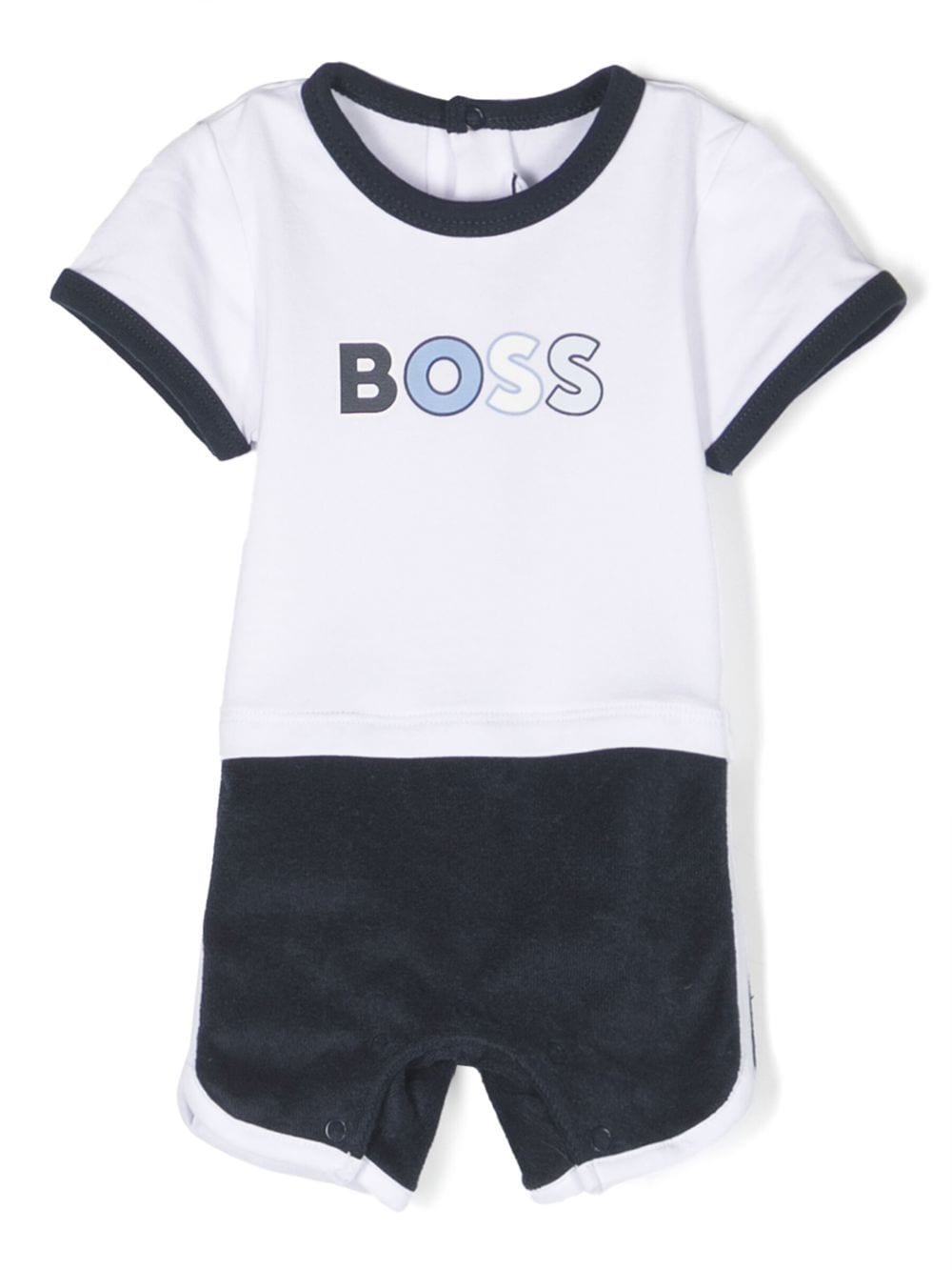 BOSS Kidswear logo-print babygrow set - Blue von BOSS Kidswear