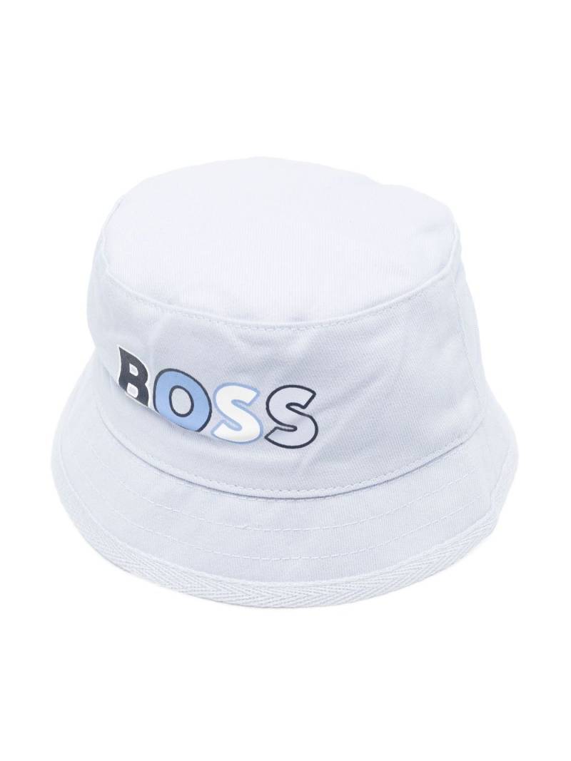 BOSS Kidswear logo-print bucket hat - Blue von BOSS Kidswear