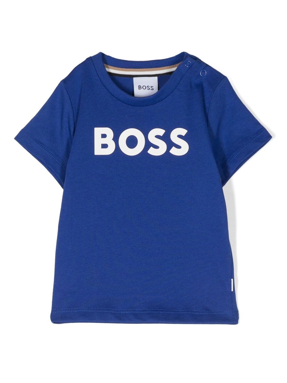 BOSS Kidswear logo-print cotton T-Shirt - Blue von BOSS Kidswear