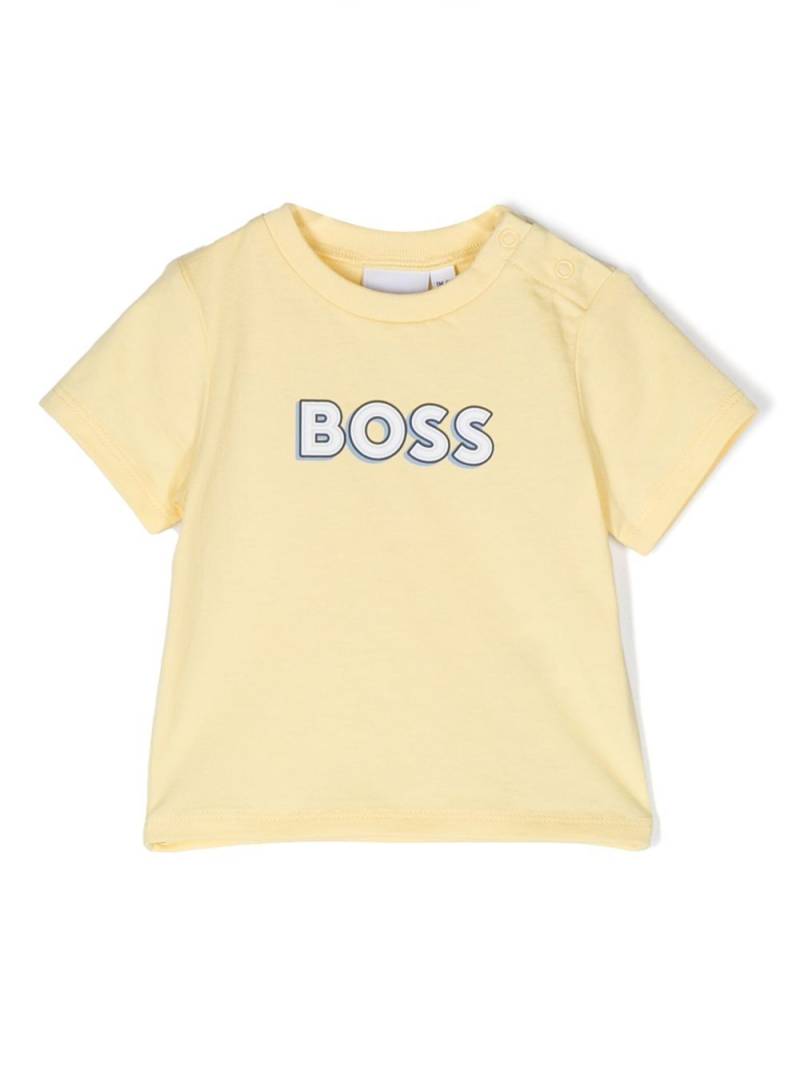 BOSS Kidswear logo-print cotton T-Shirt - Yellow von BOSS Kidswear