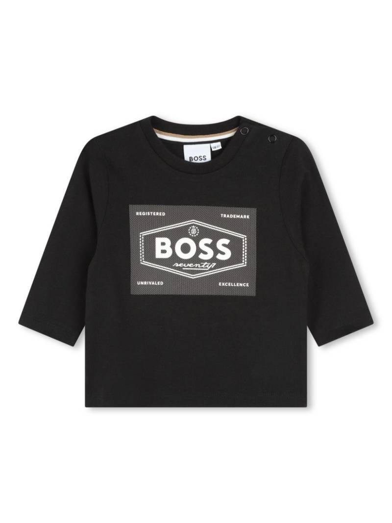 BOSS Kidswear logo-print cotton T-shirt - Black von BOSS Kidswear