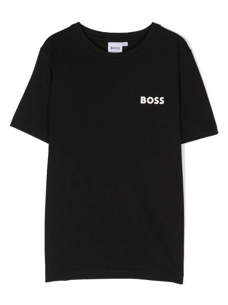 BOSS Kidswear logo-print cotton T-shirt - Black von BOSS Kidswear