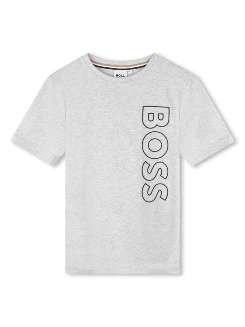 BOSS Kidswear logo-print cotton T-shirt - Grey von BOSS Kidswear