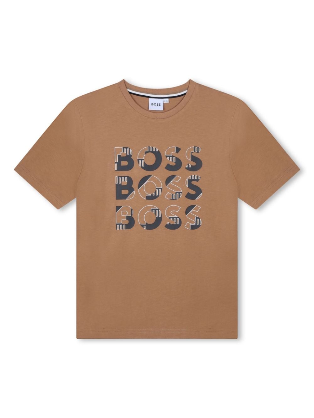 BOSS Kidswear logo-print cotton T-shirt - Neutrals von BOSS Kidswear