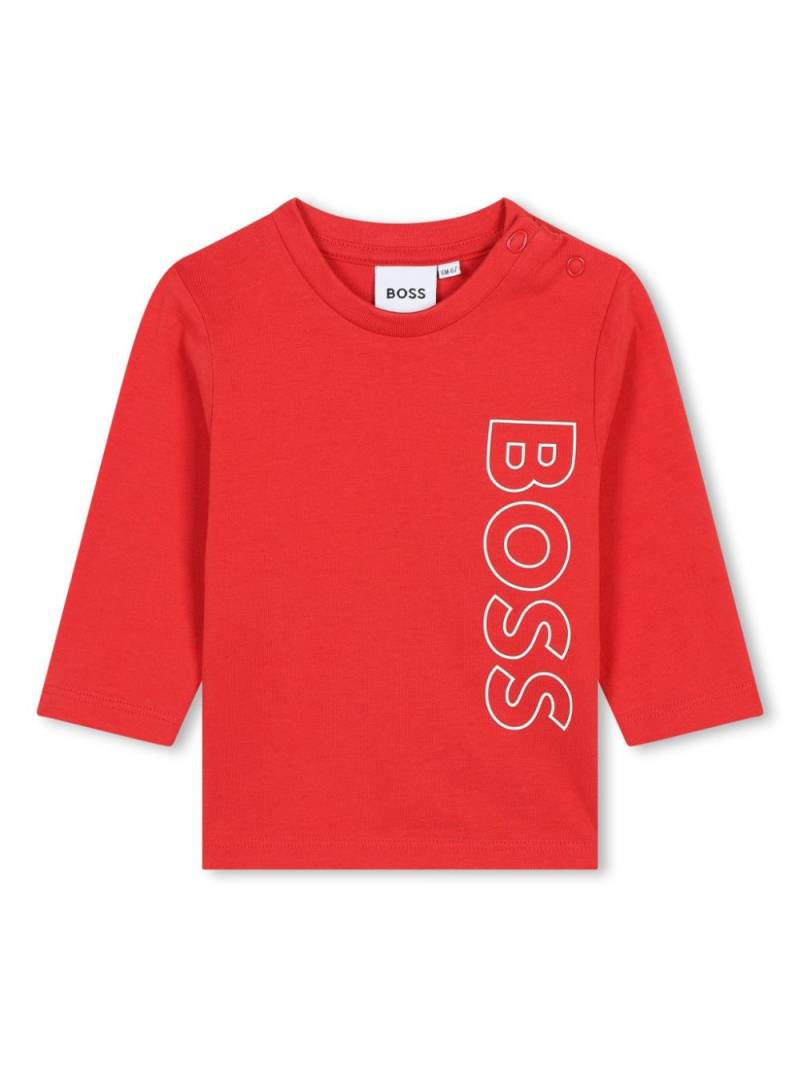 BOSS Kidswear logo-print cotton T-shirt - Red von BOSS Kidswear