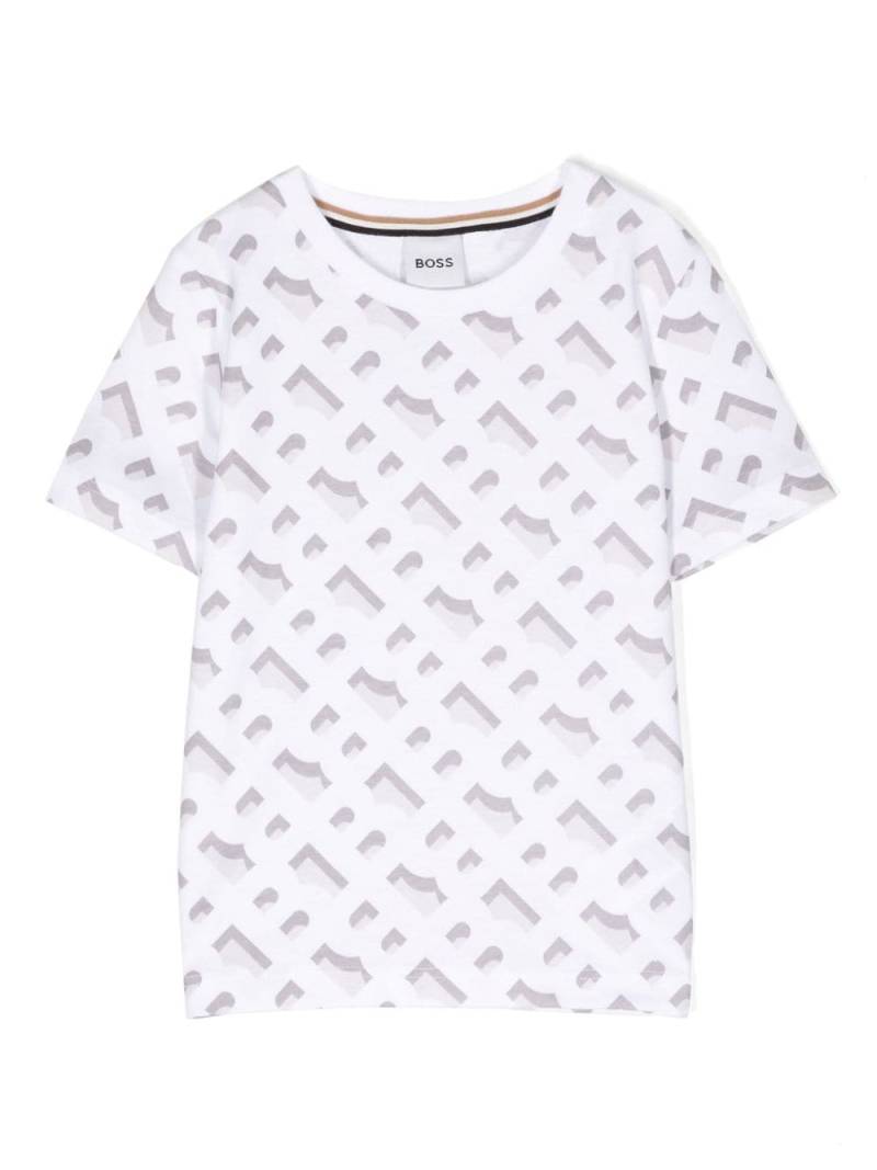 BOSS Kidswear logo-print cotton T-shirt - White von BOSS Kidswear