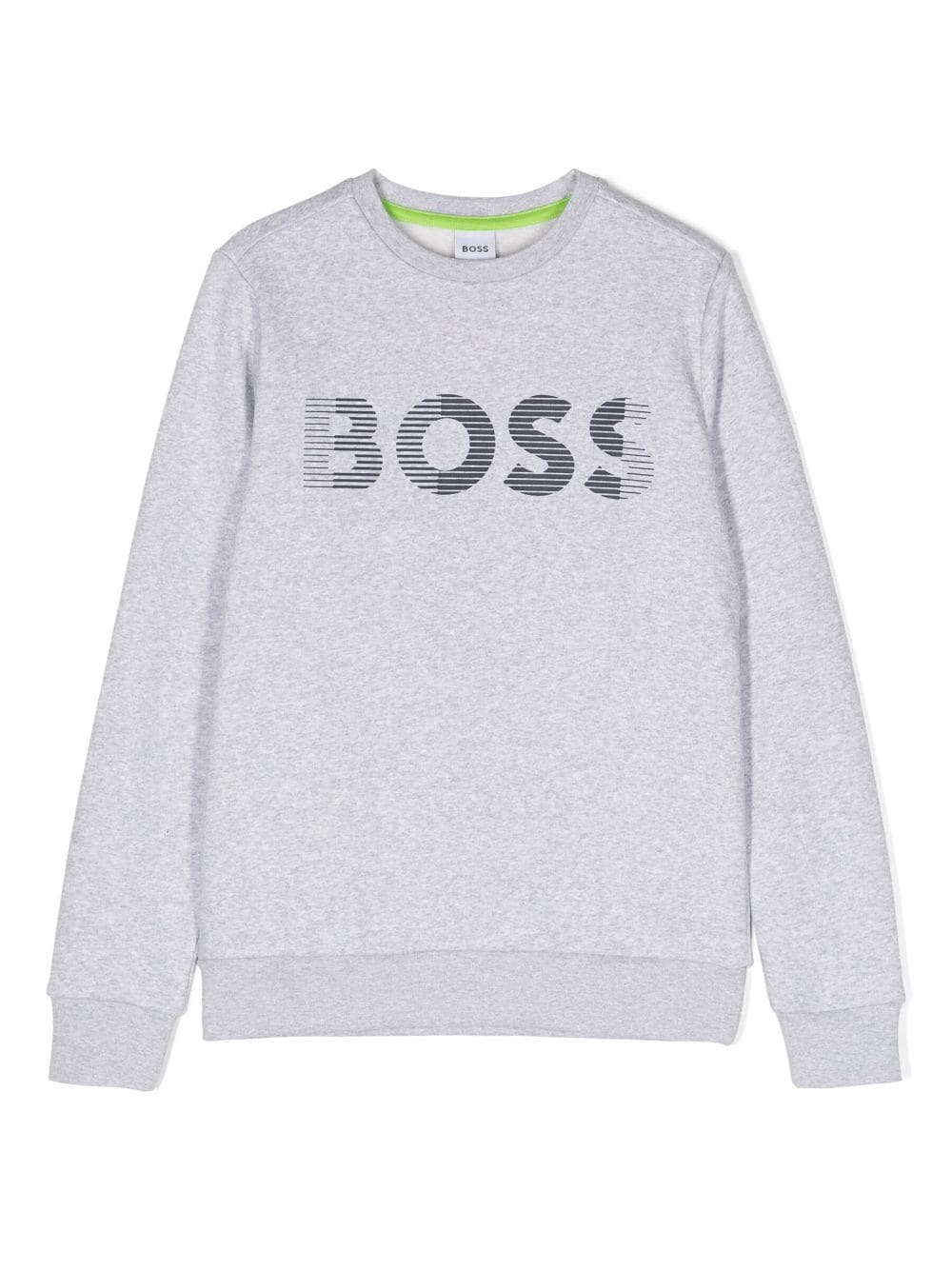 BOSS Kidswear logo-print cotton-blend sweatshirt - Grey von BOSS Kidswear