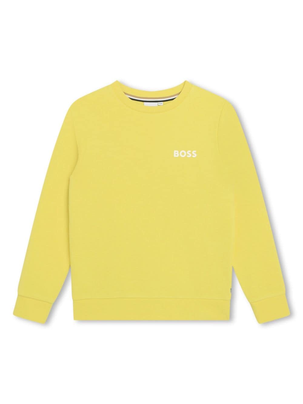 BOSS Kidswear logo-print cotton-blend sweatshirt - Yellow von BOSS Kidswear