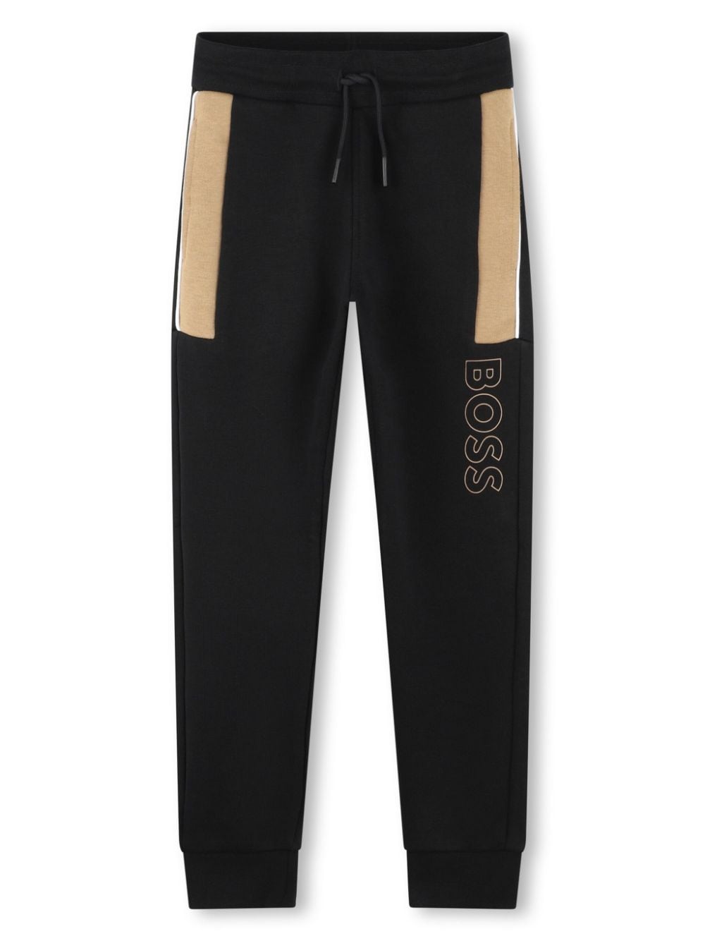 BOSS Kidswear logo-print cotton-blend track pants - Black von BOSS Kidswear