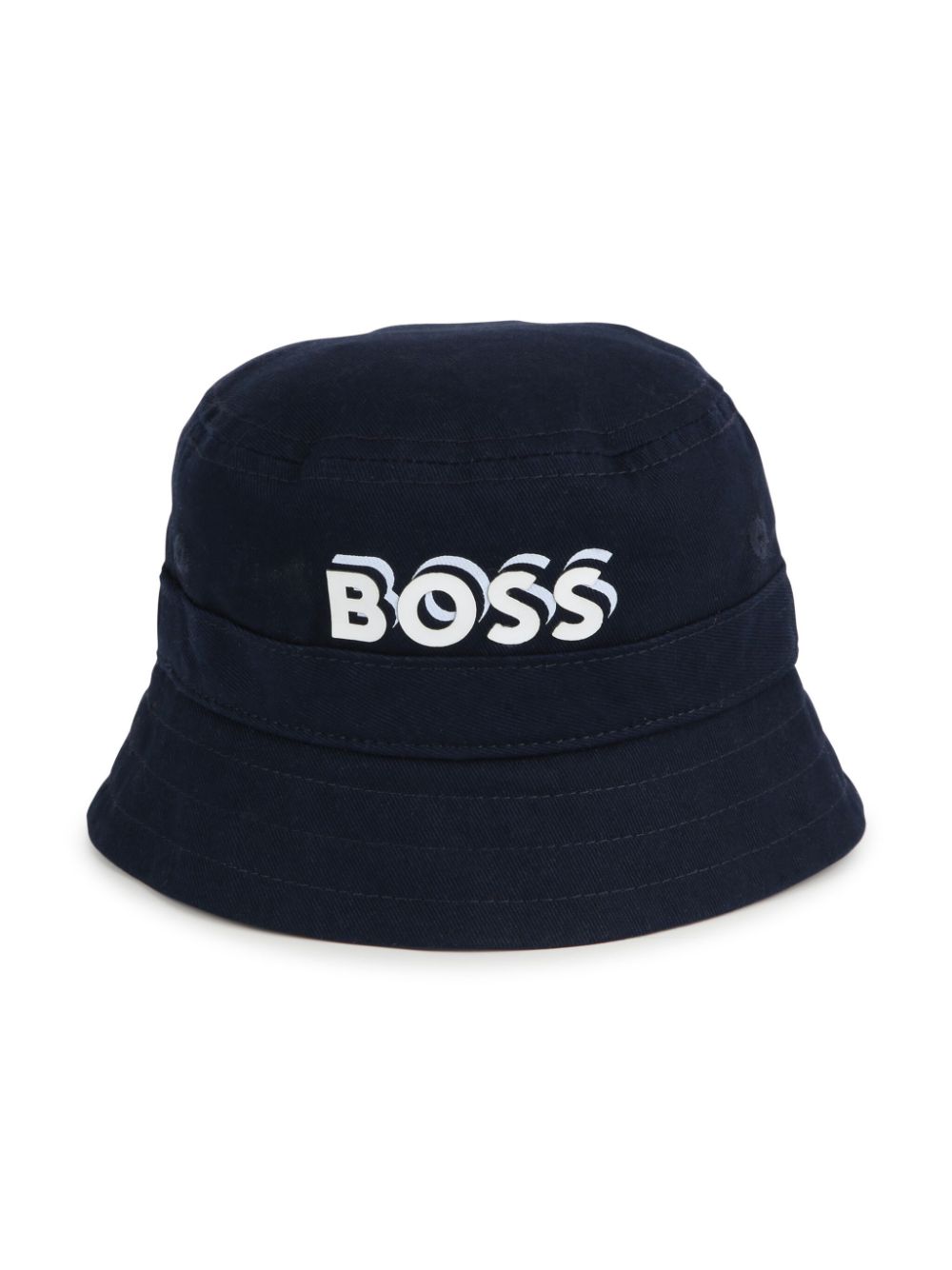 BOSS Kidswear logo-print cotton bucket hat - Blue von BOSS Kidswear