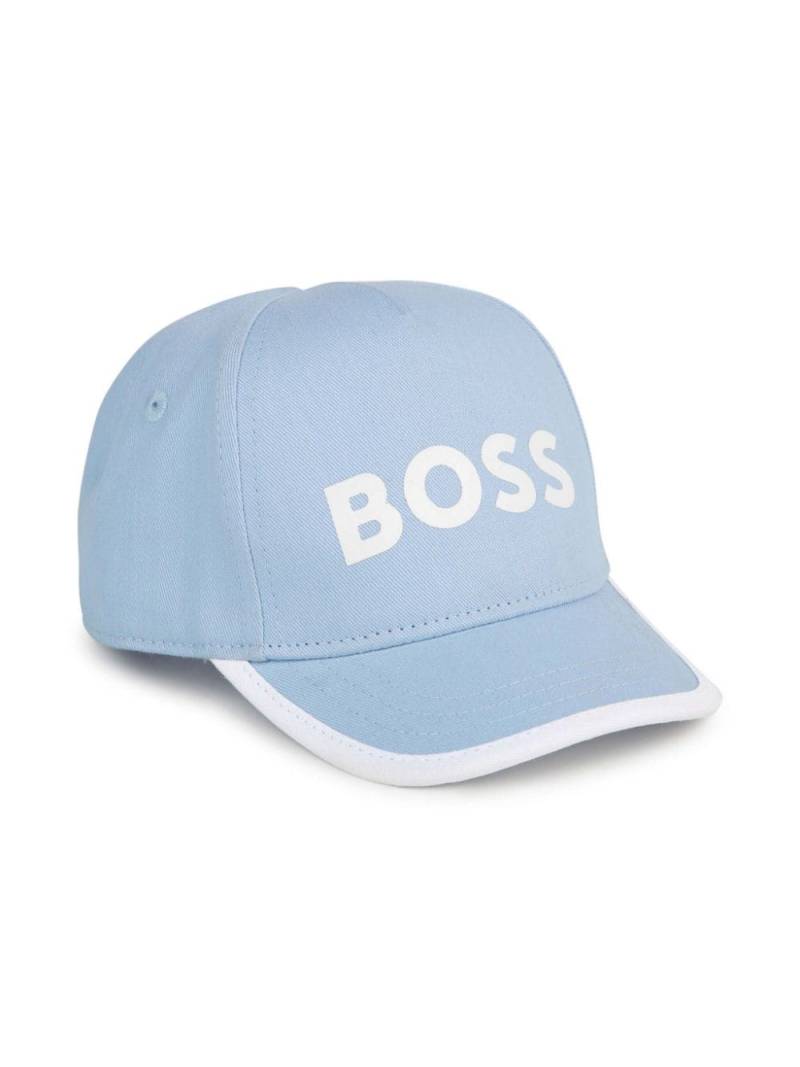 BOSS Kidswear logo-print cotton cap - Blue von BOSS Kidswear