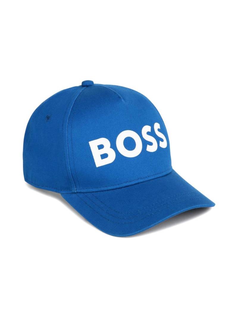 BOSS Kidswear logo-print cotton cap - Blue von BOSS Kidswear