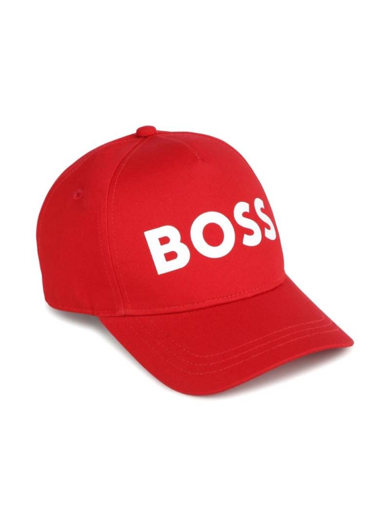 BOSS Kidswear logo-print cotton cap - Red von BOSS Kidswear