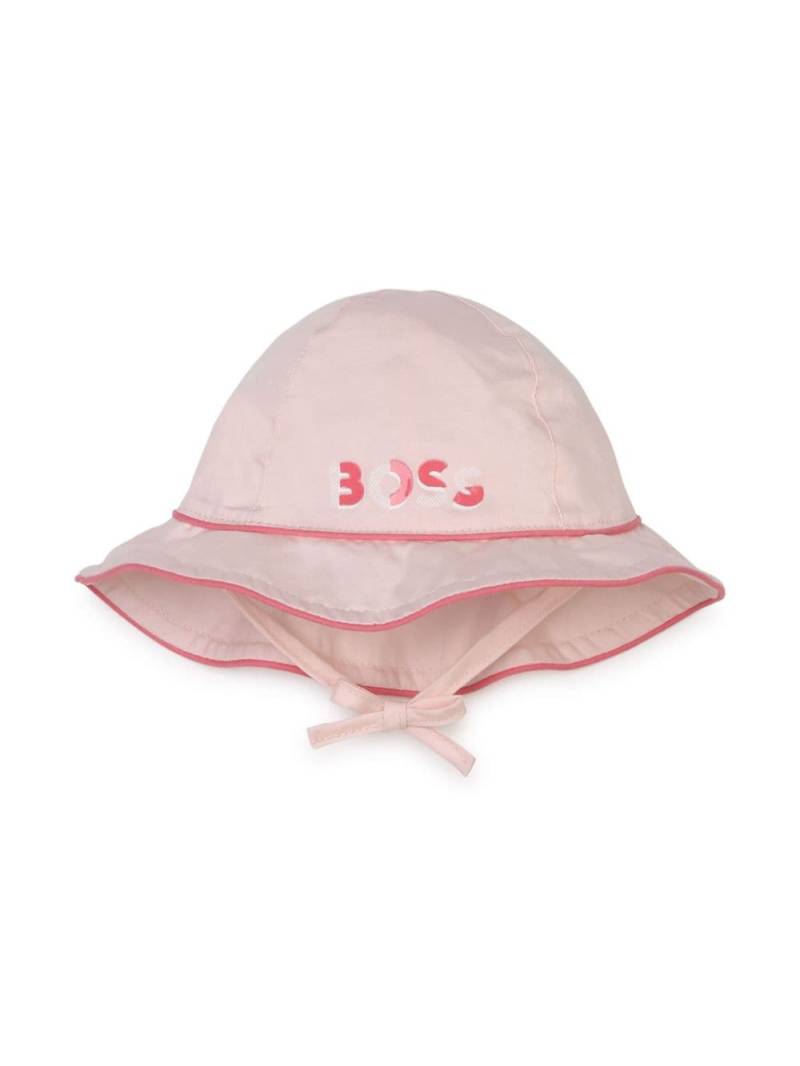 BOSS Kidswear logo-print cotton hat - Pink von BOSS Kidswear