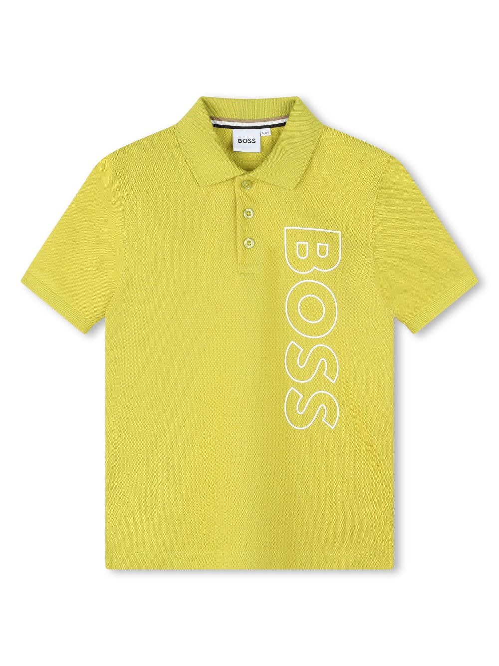 BOSS Kidswear logo-print cotton polo shirt - Yellow von BOSS Kidswear