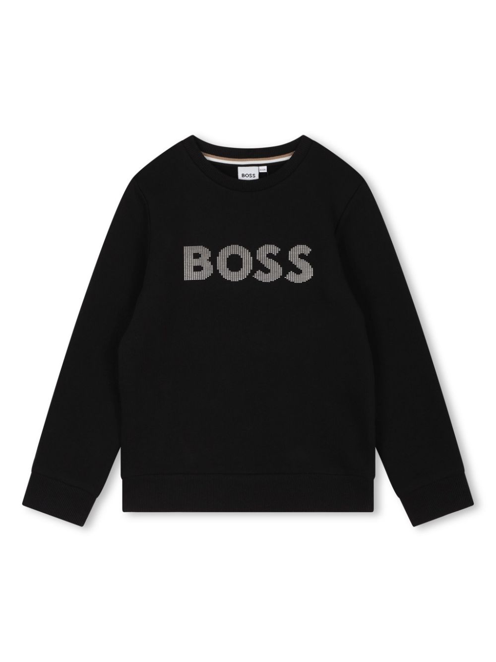 BOSS Kidswear logo-print cotton sweatshirt - Black von BOSS Kidswear