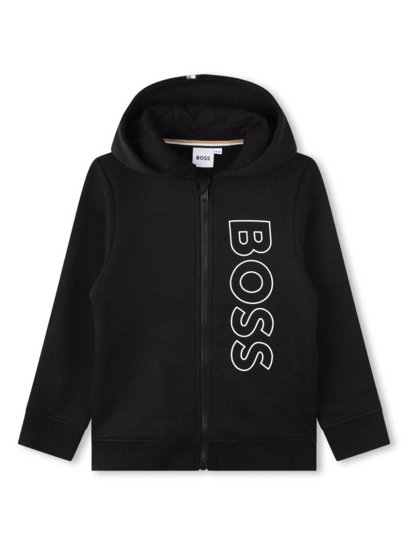 BOSS Kidswear logo-print cotton tracksuit - Black von BOSS Kidswear