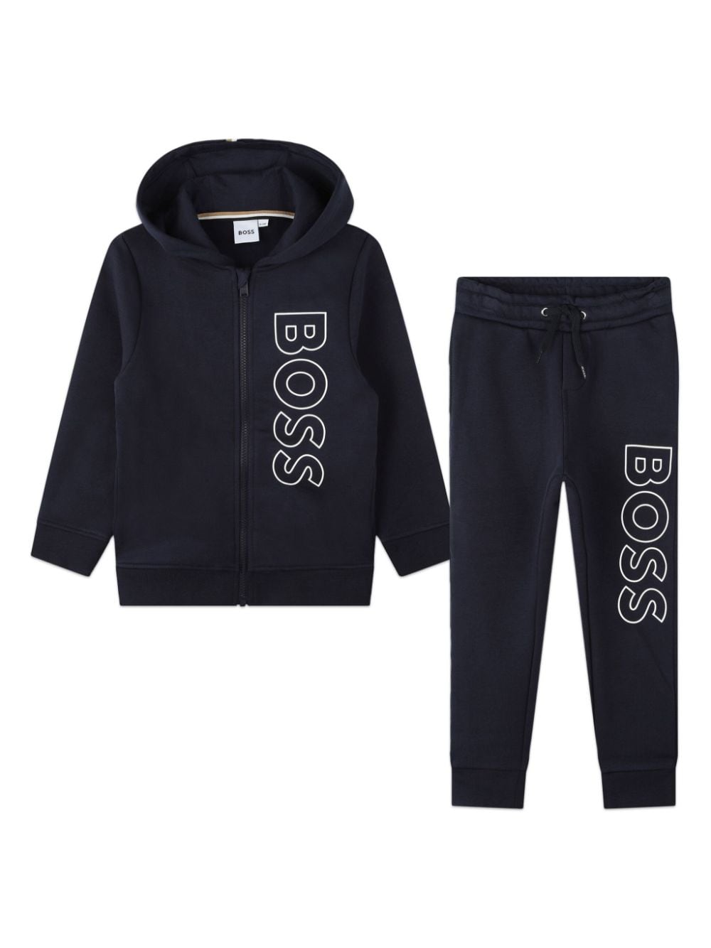 BOSS Kidswear logo-print cotton tracksuit - Blue von BOSS Kidswear