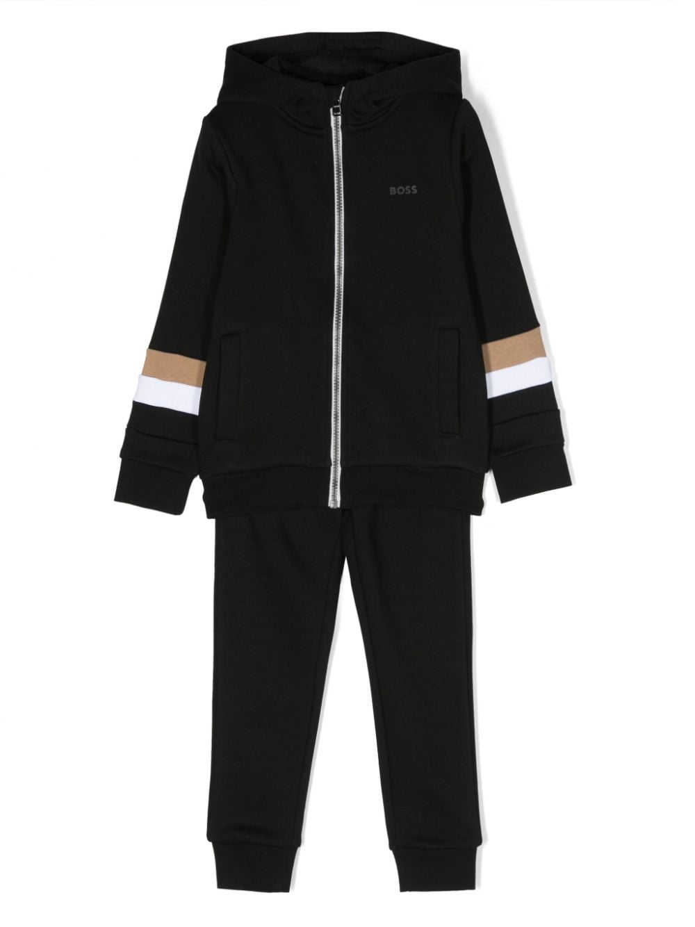 BOSS Kidswear logo-print cotton tracksuit set - Black von BOSS Kidswear