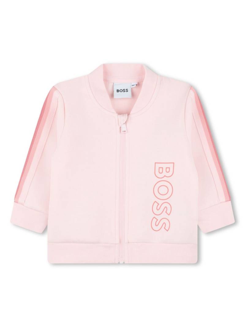 BOSS Kidswear logo-print cotton tracksuit set - Pink von BOSS Kidswear