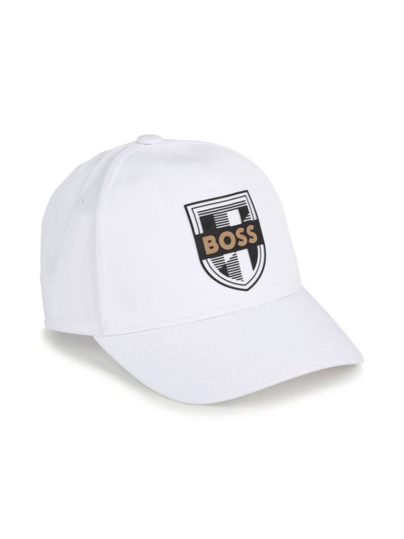 BOSS Kidswear logo-print curved cap - White von BOSS Kidswear